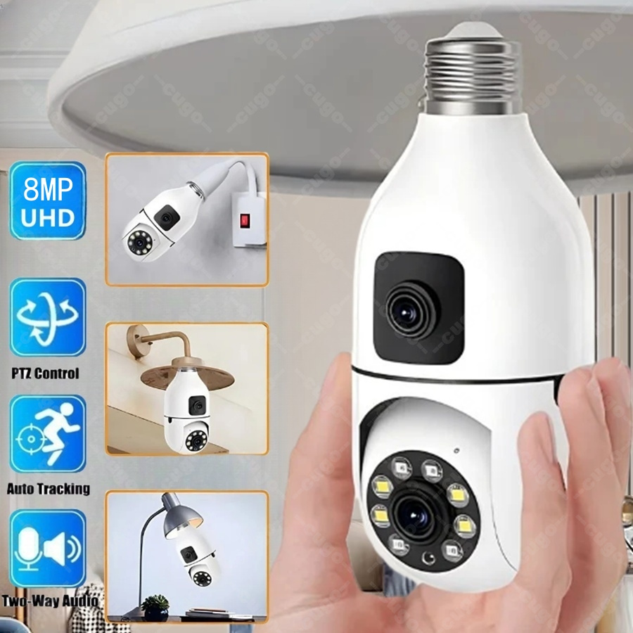 Home Cinema Screen - E27 Bulb Surveillance Security Camera 8MP