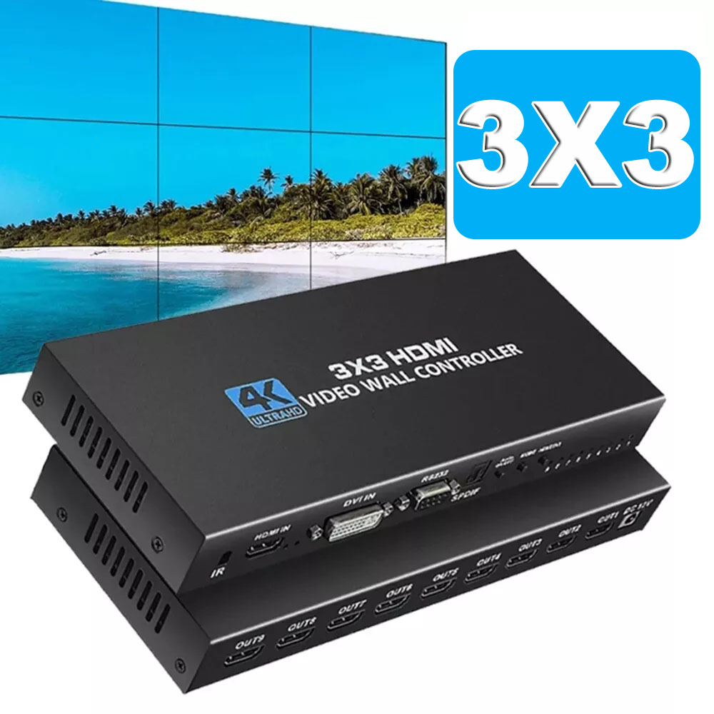 Home Cinema Screen - 4K HDMI Video Wall Controller 3X3/2X3/2X2