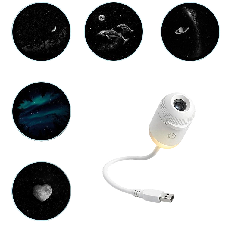 Home Cinema Projector - 2-in-1 Mini Galaxy Star Projector Night