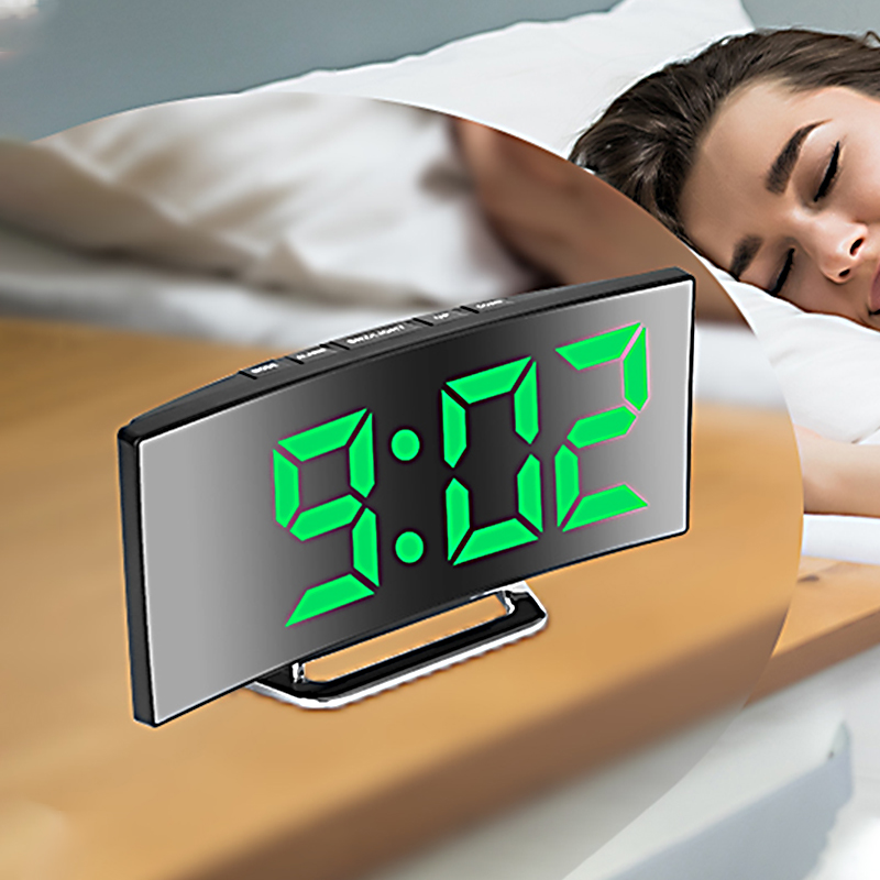 Home Cinema Screen - LED Digital Alarm Clock Curved Screen