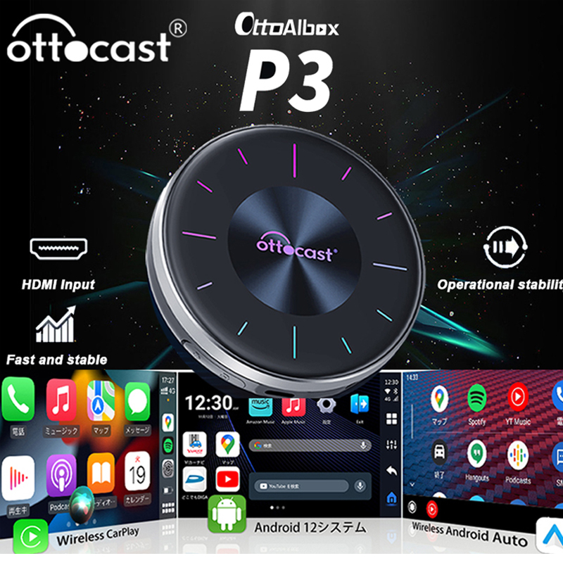 Smart Tv Stick - OTTOCAST P3 CarPlay AI Box Wireless