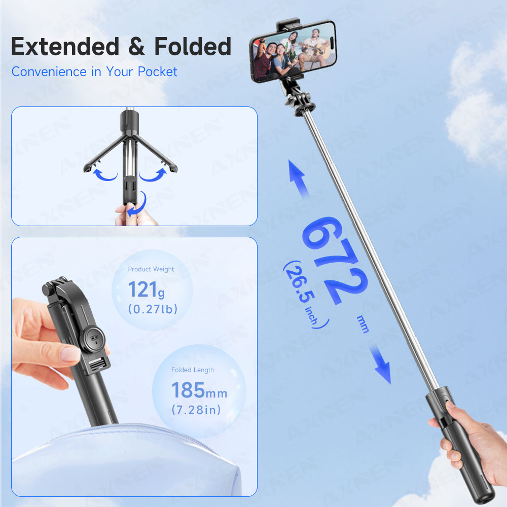Selfie Stick Tripod with Detac - đánh giá và giá Smart Tv Stick