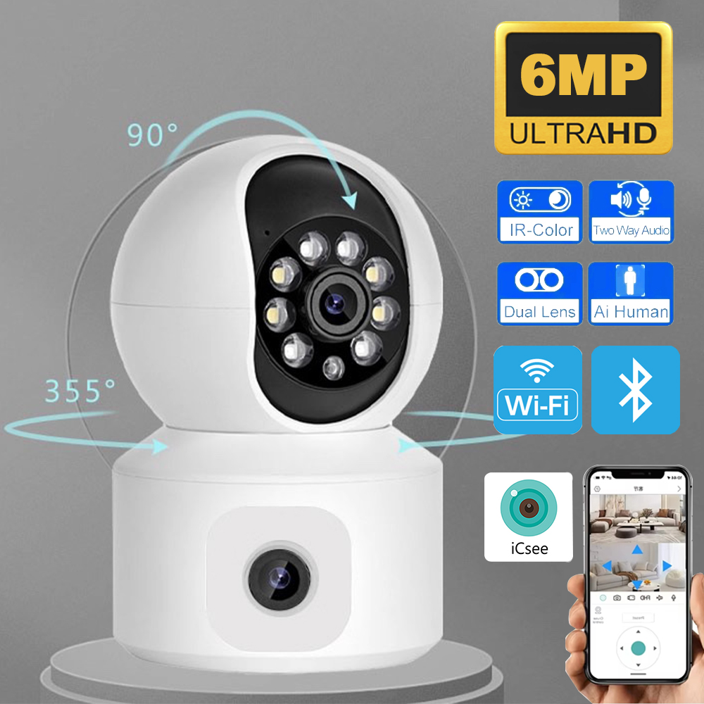 6MP iCsee WiFi IP Camera Dual  - đánh giá và giá Home Cinema Screen