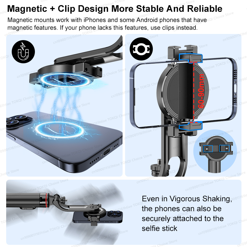 TOKQI C20 Magnetic Selfie Stic - đánh giá và giá Smart Tv Stick