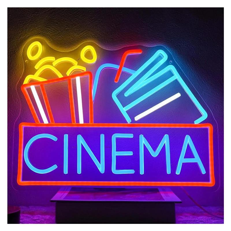Cinema Neon Sign USB Powered D - đánh giá và giá Home Cinema Today