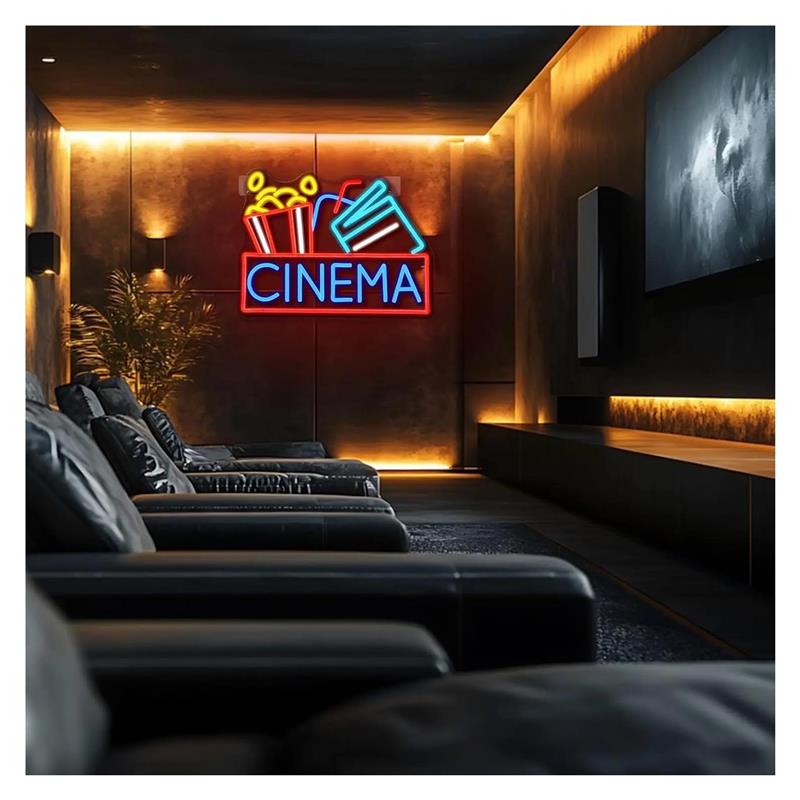 Cinema Neon Sign USB Powered D - đánh giá và giá Home Cinema Today