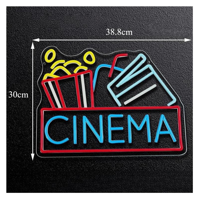 Cinema Neon Sign USB Powered D - đánh giá và giá Home Cinema Today