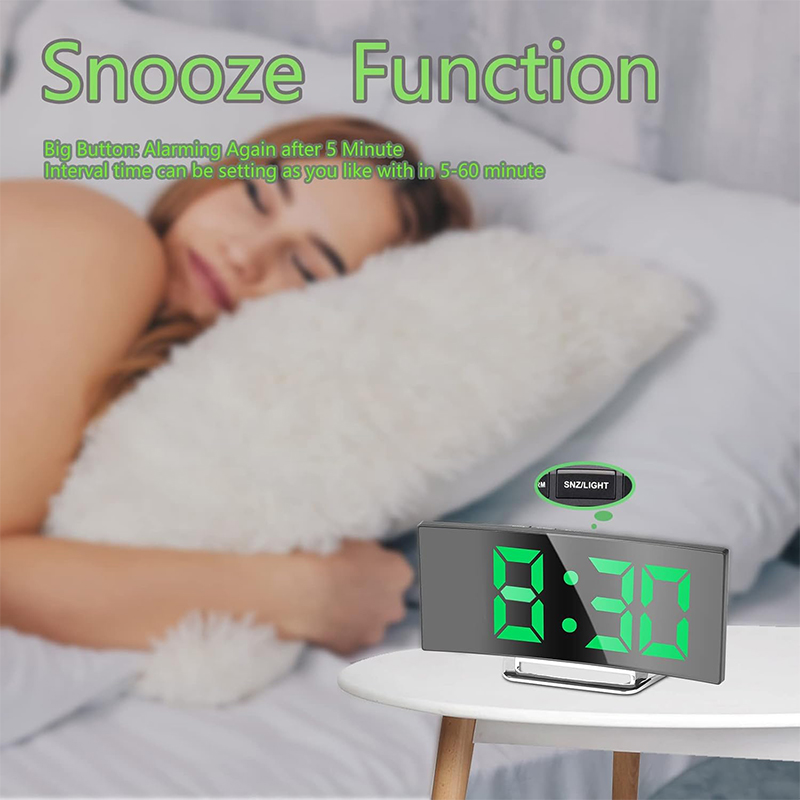 LED Digital Alarm Clock Curved - đánh giá và giá Home Cinema Screen