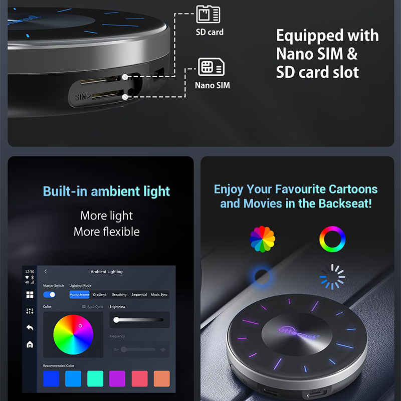 OTTOCAST P3 CarPlay AI Box Wir - đánh giá và giá Smart Tv Stick