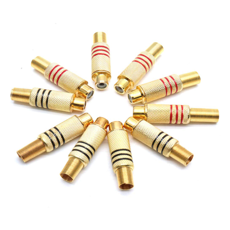 4PCS RCA Plug Gold Plated Sold - đánh giá và giá Home Cinema Beamer