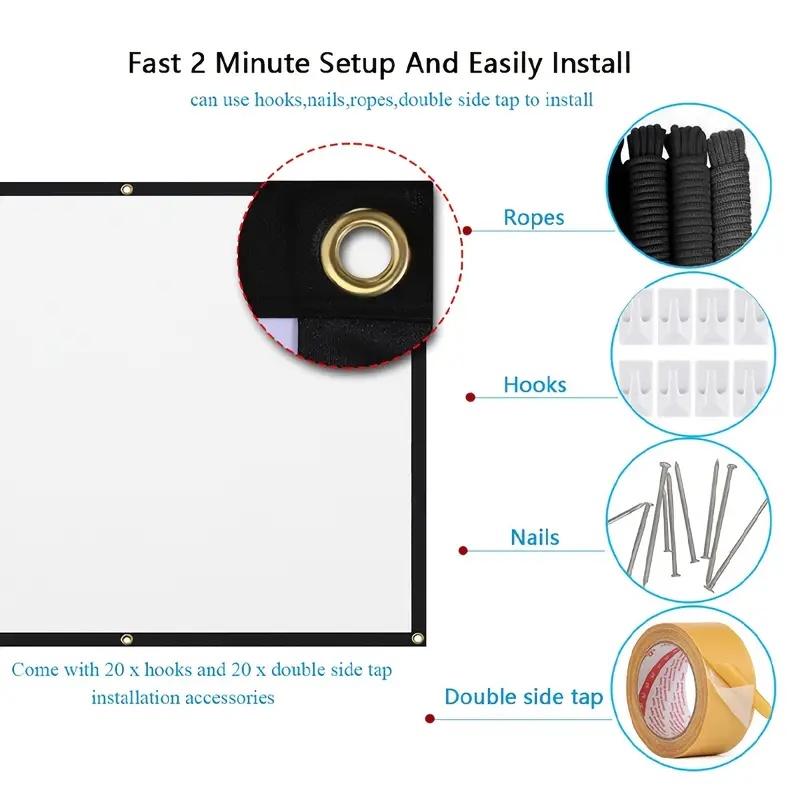 Projector Screen 16:9 Indoor/O - đánh giá và giá Home Cinema Screen